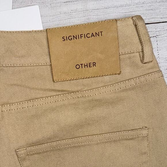 Significant Other NWT The Monty Jean High Rise Straight Leg Tan Size 10 $240 - Picture 12 of 12